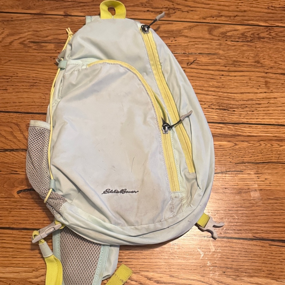 Eddie Bauer Sky Blue and Lemon Backpack